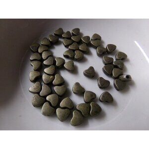 Bronze Heart Shaped Bead Spacers